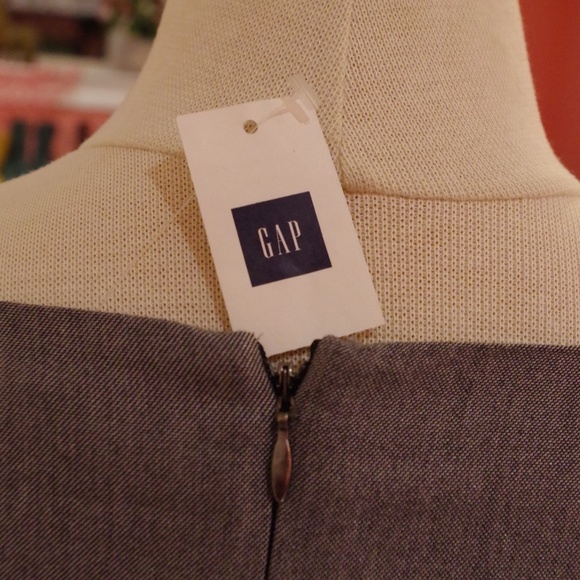 Gap Grey Cowl Neck Sheath Dress NEW Sz. 2 - Picture 2 of 5